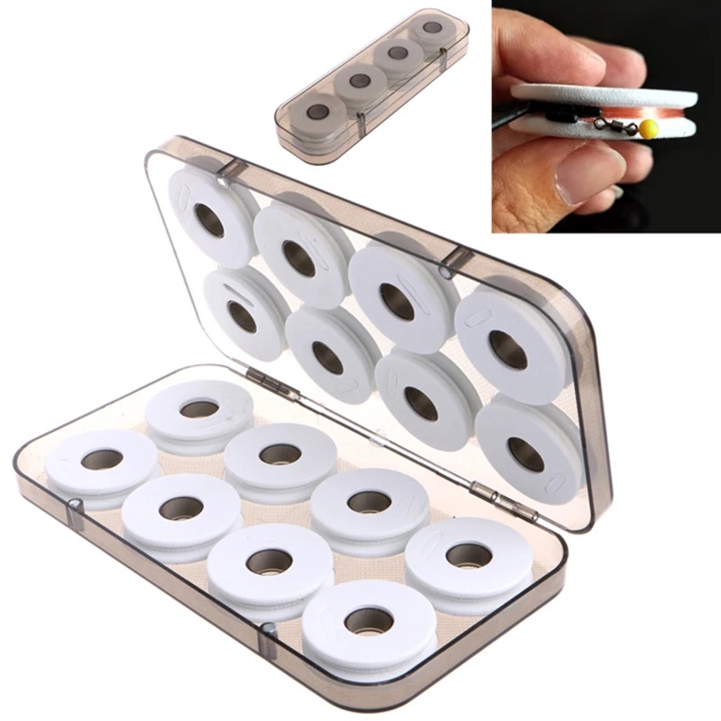 Fishing Line Spool - 8/16Pcs Translucent Fishing Tackle Box Magnetic