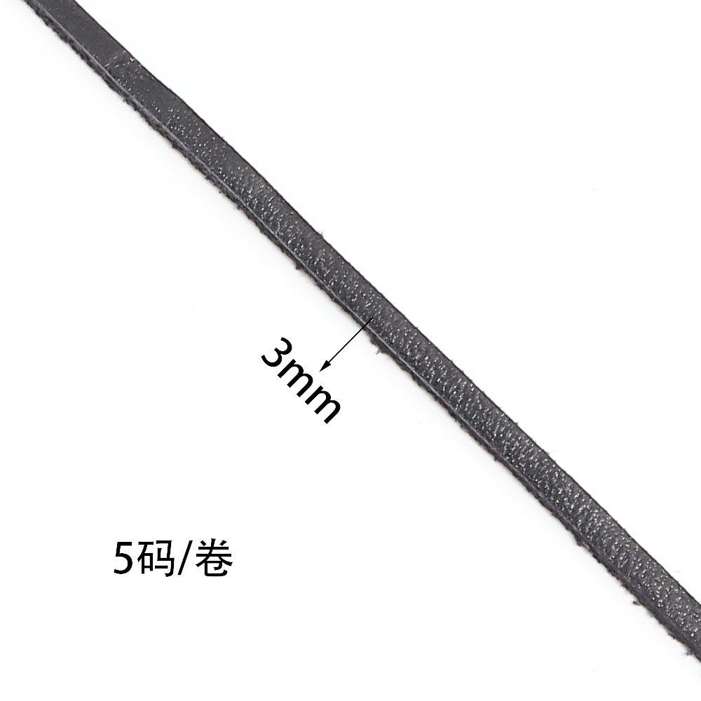 5yards 3mm Genuine Cow Leather - Braided Line ulasan dan harga