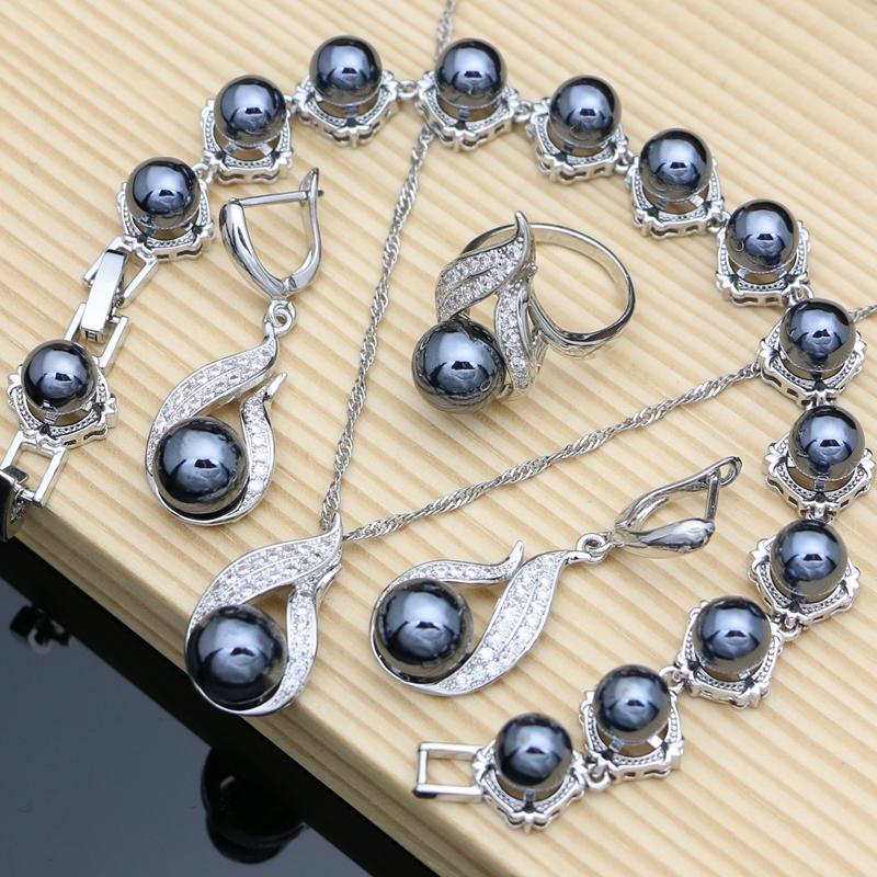 Black Pearls 925 Silver Jewelr - Freshwater Line ulasan dan harga