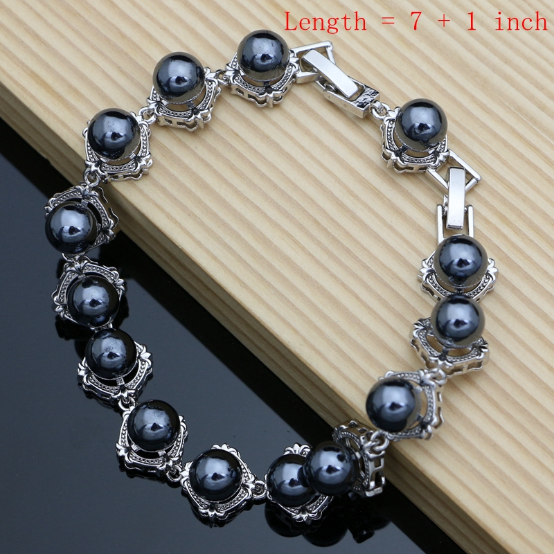 Black Pearls 925 Silver Jewelr - Freshwater Line ulasan dan harga