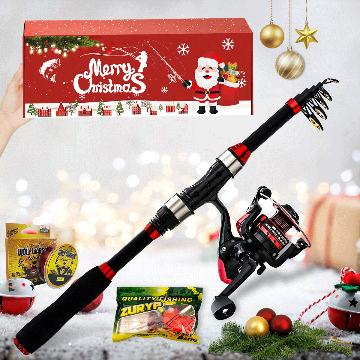 Fishing Tackle Christmas Set U - Freshwater Line ulasan dan harga