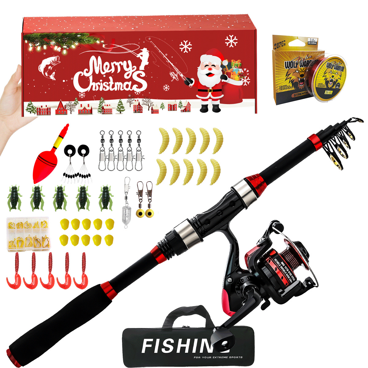 Fishing Tackle Christmas Set U - Freshwater Line ulasan dan harga