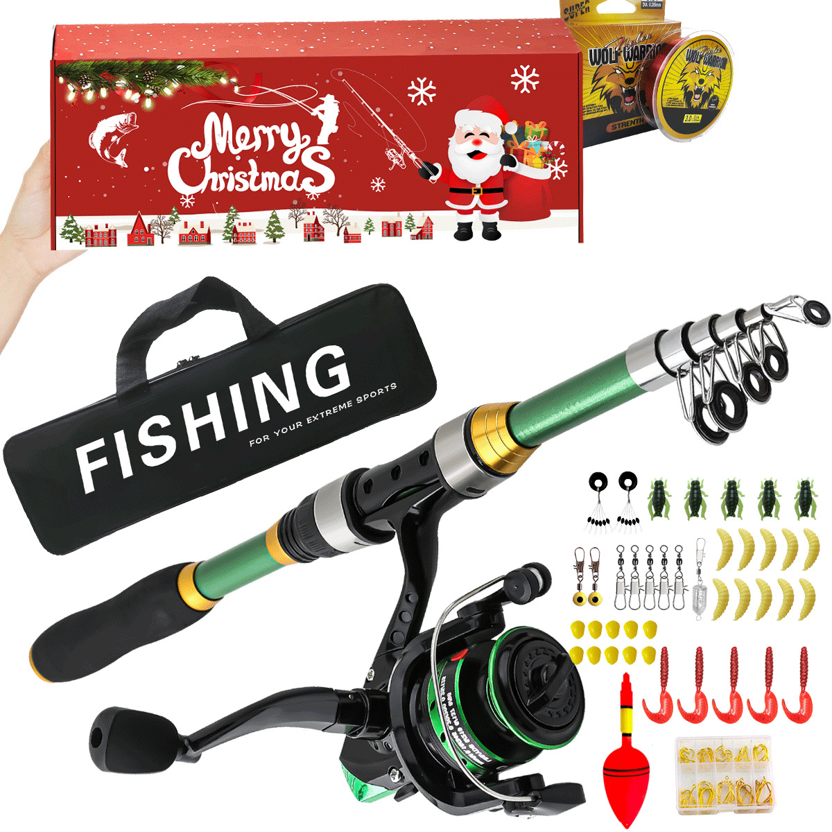 Fishing Tackle Christmas Set U - Freshwater Line ulasan dan harga