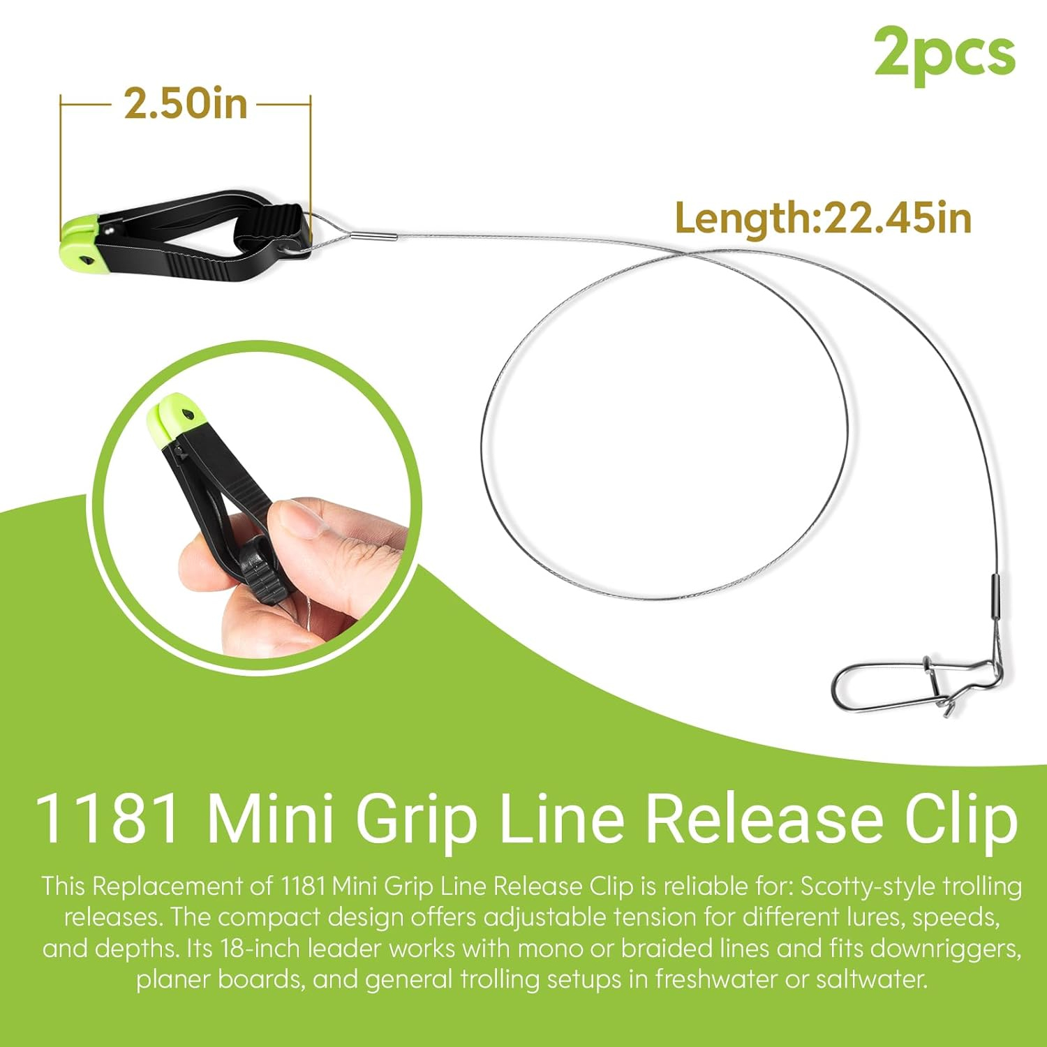1181 Grip Line Release Clip fo - Leader Line ulasan dan harga