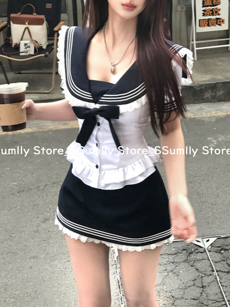 College Style Bow Sweet Two Pi - Fly Line ulasan dan harga