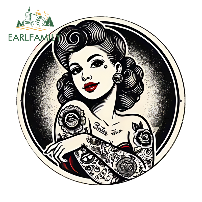 EARLFAMILY Pin Up Girl Tattoo  - Fishing Line Box ulasan dan harga