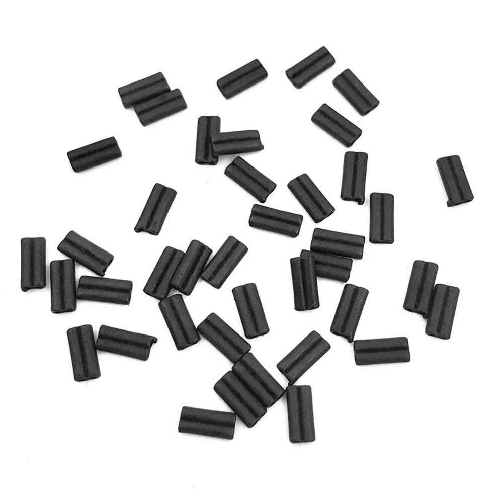 50pcs Carbon tube Fishing Crim - Monofilament Line ulasan dan harga