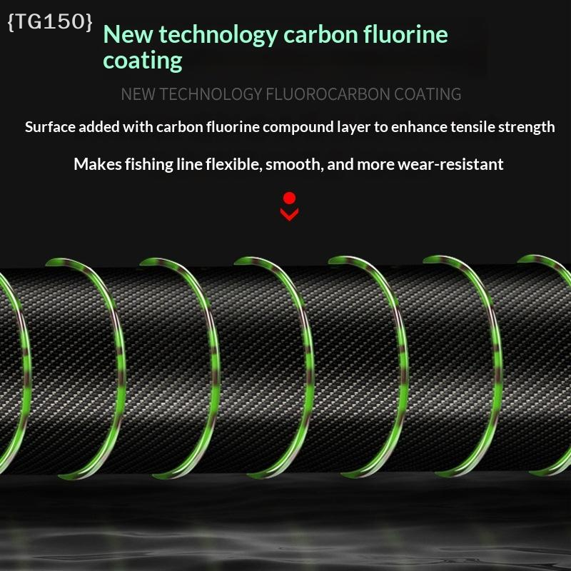 500M 3D Spotted Invisible Fish - Fluorocarbon Line ulasan dan harga