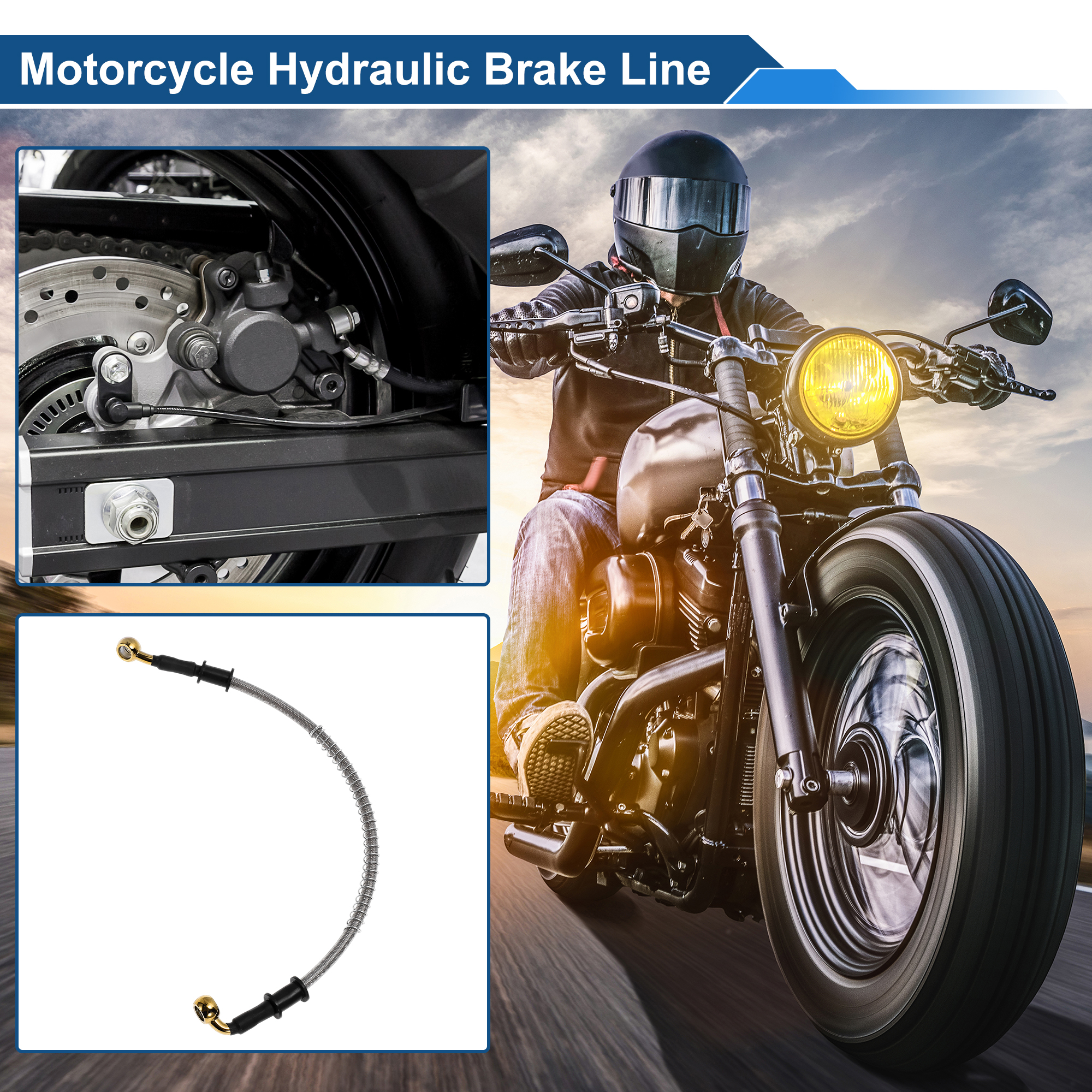 Motoforti 40cm Motorcycle Brak - Braided Line ulasan dan harga