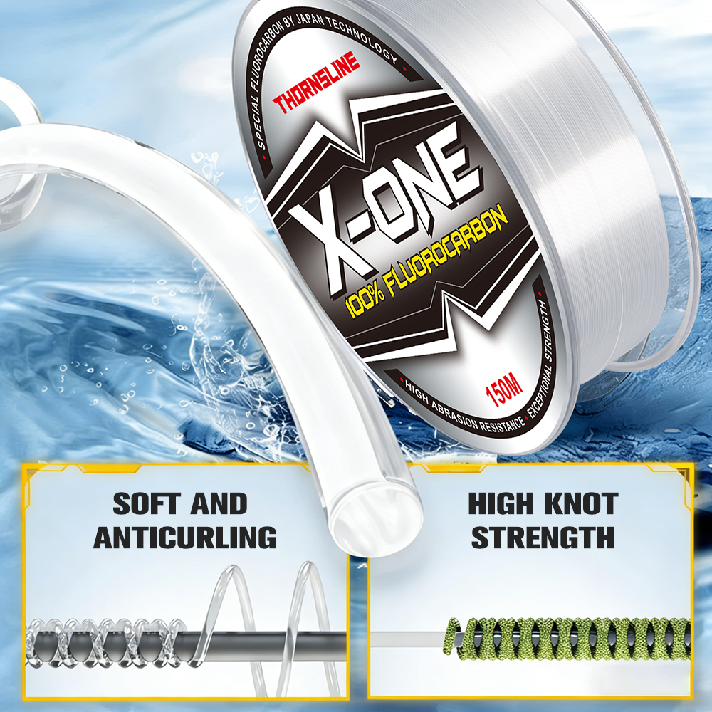 Thornsline 100% Fluorocarbon F - Copolymer Line ulasan dan harga