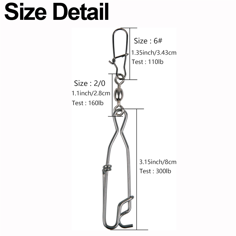 5Pcs Decoy Long Line Clips Lon - Saltwater Line ulasan dan harga