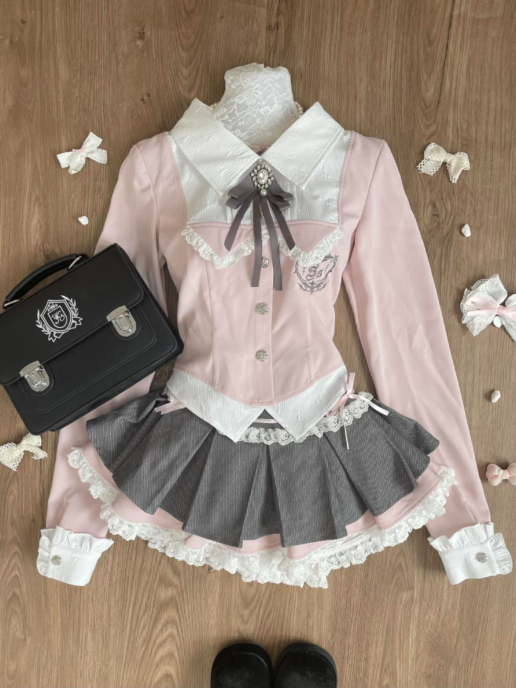 Spring Y2K Princess Outfits Wo - Fly Line ulasan dan harga